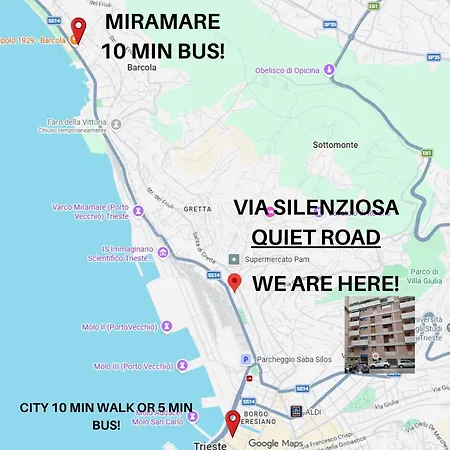 Apartamento Perfect For Centre And Miramare Trieste